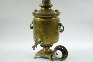 Antique Brass Russian Samovar 19th Century with Stamps