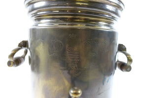 Antique Brass Russian Samovar 19th Century with Stamps