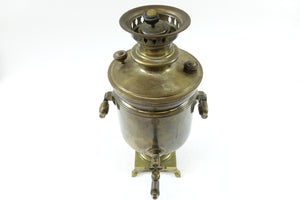 Antique Brass Russian Samovar 19th Century with Stamps