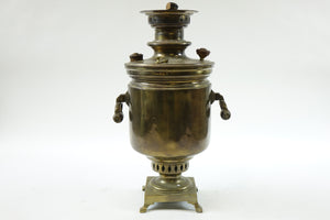 Antique Brass Russian Samovar 19th Century with Stamps