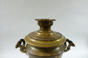 Antique Brass Russian Samovar 19th Century with Stamps