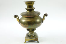 Load image into Gallery viewer, Antique Brass Russian Samovar 19th Century with Stamps (missing top handle)
