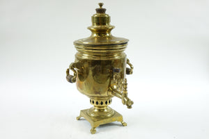 Antique Brass Russian Samovar 19th Century with Stamps