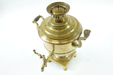 Load image into Gallery viewer, Antique Brass Samovar 19th Century with Stamps (missing top knobs)
