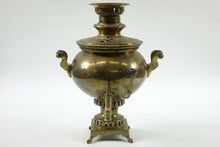 Load image into Gallery viewer, Antique Brass Russian Samovar 19th Century with Stamps (missing two top knobs)
