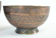 Load image into Gallery viewer, Pair of Antique Copper Persian Bowls
