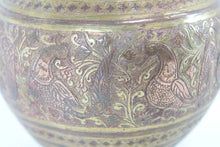 Load image into Gallery viewer, Antique Persian/Middle Eastern Brass &amp; Copper Vase
