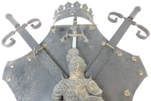 Load image into Gallery viewer, Antique Mexico Swords &amp; Shield - Decorative Piece
