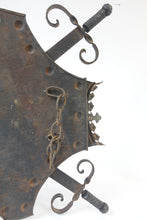 Load image into Gallery viewer, Antique Mexico Swords &amp; Shield - Decorative Piece
