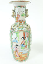 Load image into Gallery viewer, Pair of Antique Chinese Famille Rose Porcelain Vases
