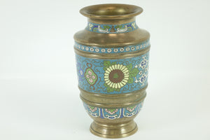 Antique Chinese Bronze Cloisonne Vase