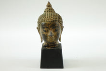 Load image into Gallery viewer, Antique Bronze Buddha Head
