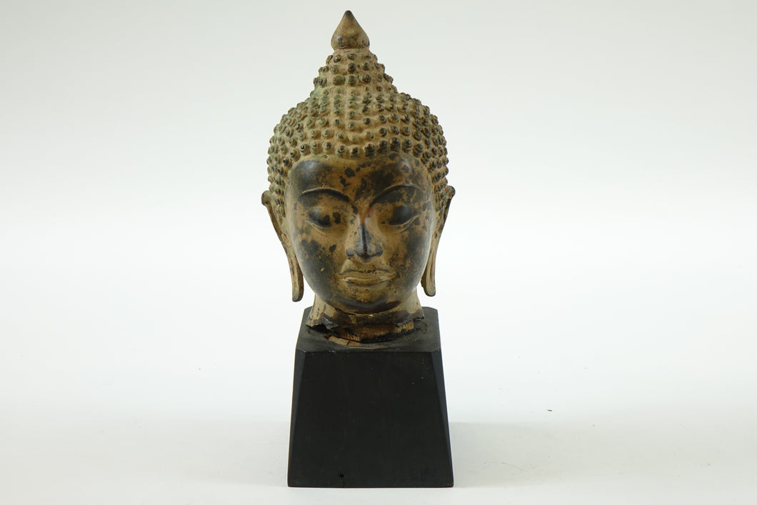 Antique Bronze Buddha Head