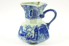 Load image into Gallery viewer, vintage Victoria Ware Ironstone pitcher with a blue and white design
