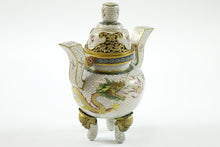 Load image into Gallery viewer, Early 20th Century Chinese Cloisonne Tripod w/ top
