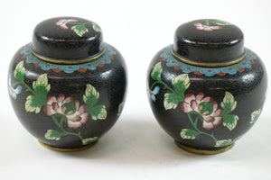 Pair of Early 20th Century Chinese Jars w/ tops