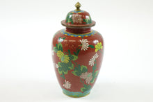 Load image into Gallery viewer, Early 20th Century Chinese Cloisonne Vase w/ top
