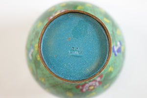 Early 20th Century Chinese Cloisonne Vase w/ top