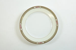 Antique Noritake M China HAVERFORD Pink Rose Gold Trim Dinnerware Set - 59 Piece