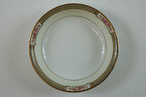 Antique Noritake M China HAVERFORD Pink Rose Gold Trim Dinnerware Set - 59 Piece