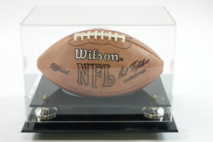 Official NFL Football with Case, Signed by Barry Sanders