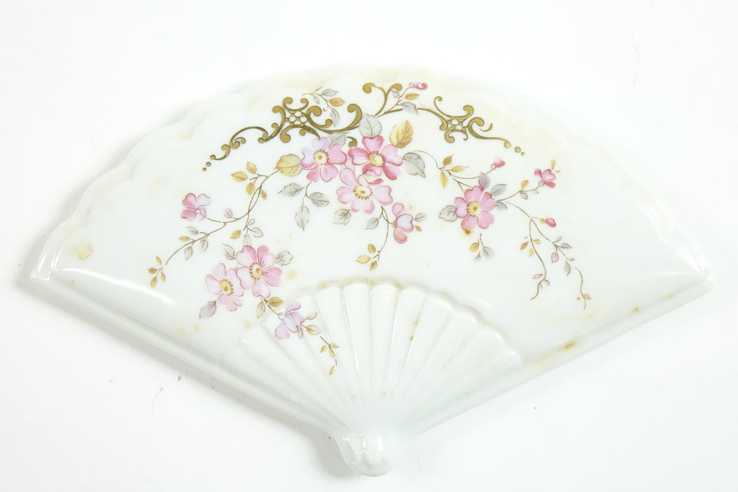 Floral Porcelain Fan