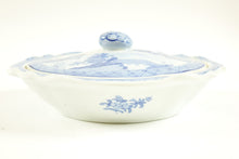 Load image into Gallery viewer, Antique Chinese Blue and White Porcelain Dish with a lid

