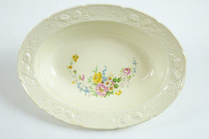 Homer Laughlin Dish with Flowers