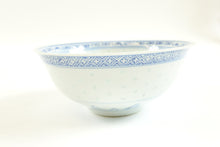 Load image into Gallery viewer, Vintage Chinese Blue and White Porcelain Bowl with Dragon Design, Marking on the Bottom
