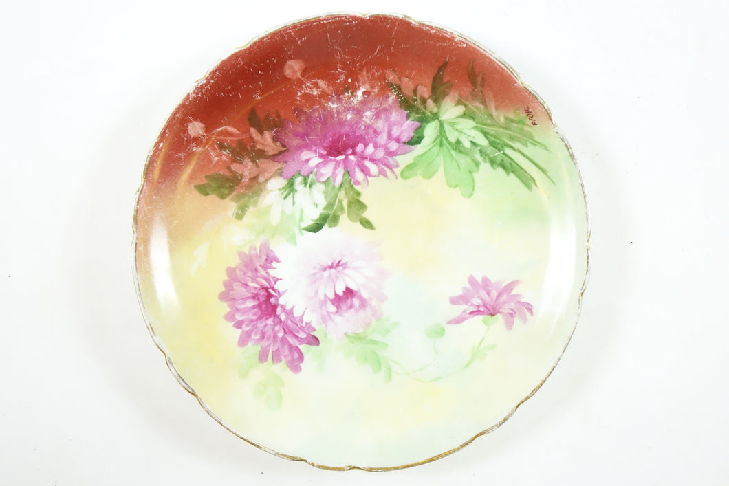 Antique Wenzel Pfohl Handpainted Porcelain Plate