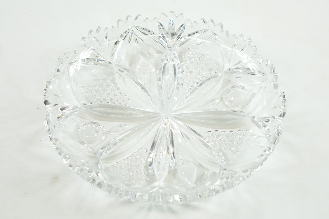 European Cut Glass Dish