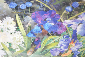 Floral Landscape, Print of original Mixed Media Artwork, Signed