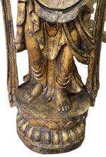 Load image into Gallery viewer, Kuan Yin (Quin Yin) antique life size statue
