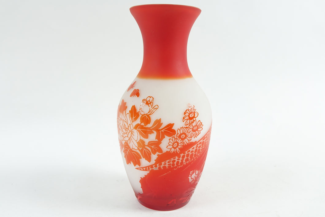 Decorative Cameo Glass Vase