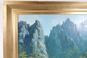 Landscape, Original Oil on Canvas, Signed on back