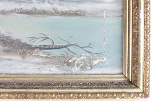 Landscape, 19th Century Original Oil on Canvas - AS IS