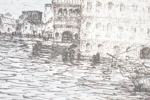 Belt's Warf, Print of original Ink on Paper, Signed