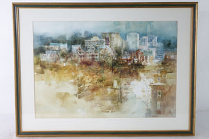 City, Original Watercolor