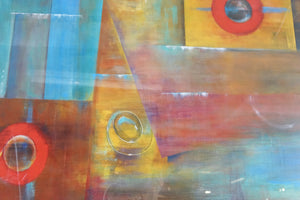 Abstract, Print of original Oil on Canvas