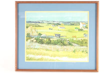 Load image into Gallery viewer, Landscape of a Field, Print of original Oil on Canvas, Signed
