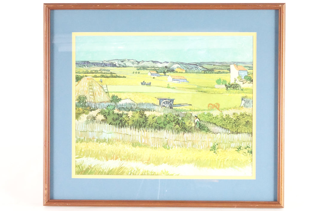 Landscape of a Field, Print of original Oil on Canvas, Signed