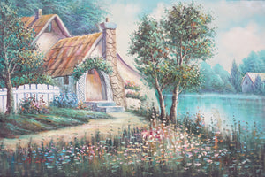 Landscape, Original Oil on Canvas, Signed