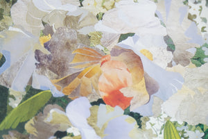Floral Landscape, Print of original Mixed Media Artwork, Signed