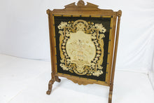 Load image into Gallery viewer, Wood And Needlepoint Decorative Panel (33.5&quot; x 15&quot; x 48.5&quot;)
