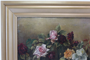 Still Life 19th Century Oil on Canvas Signed