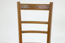 Load image into Gallery viewer, Pair Of Vintage Chairs With Fine Woodwork (15&quot; x 15&quot; x 32&quot;)
