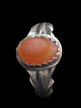 Load image into Gallery viewer, Orange Kufi Ring Size 9.5
