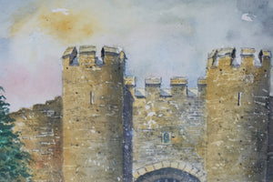 The Castle Watercolor by Brian Murray