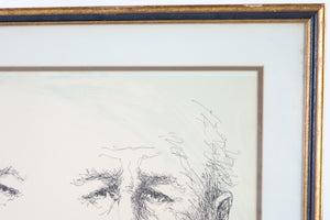 Portrait, Original Ink on Paper, Signed