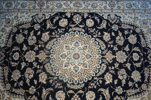 Very fine Persian Nain Silk & Wool - 5'  3.4'